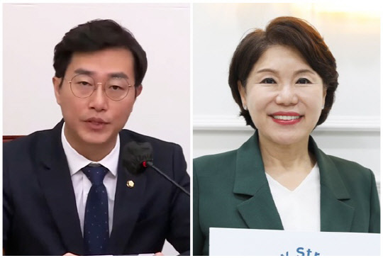 장경태(왼쪽) 더불어민주당 의원과 조은희 국민의힘 의원. <장경태, 조은희 SNS>